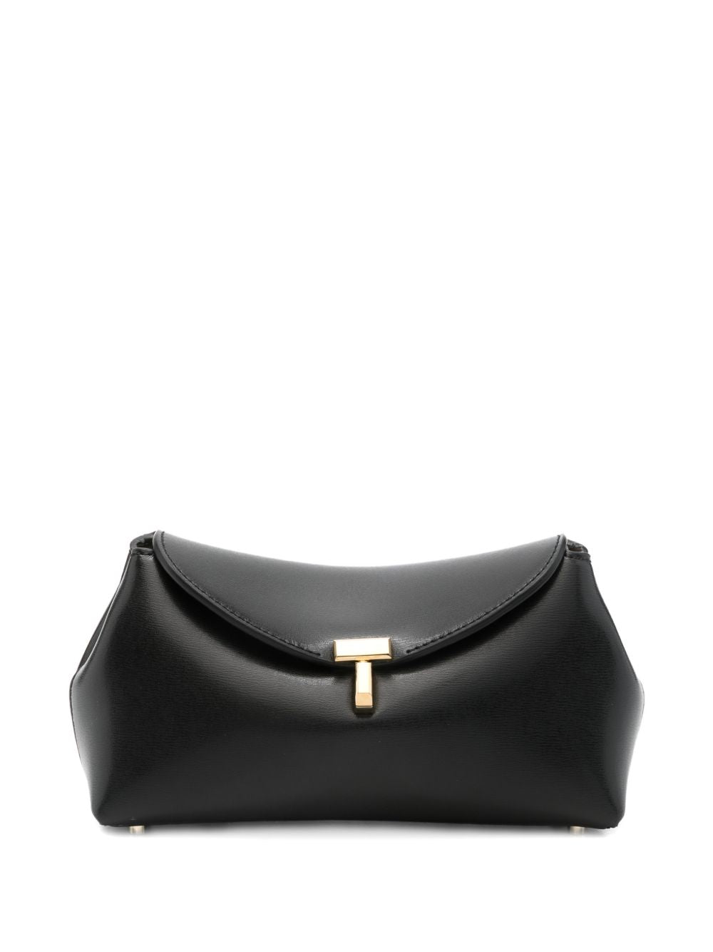 Toteme Women T-Lock Mini Leather Clutch