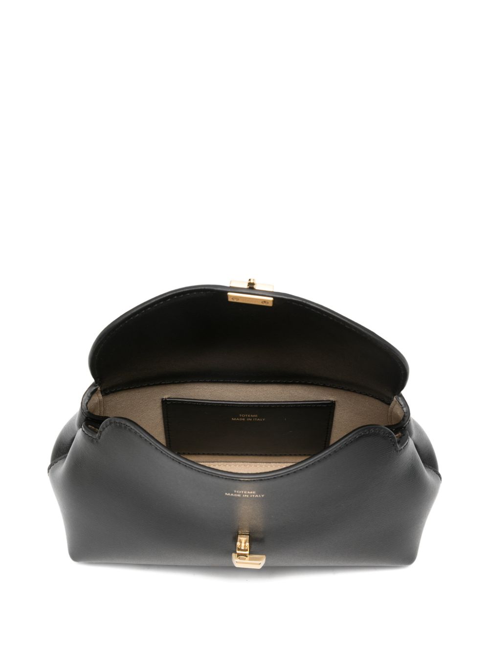Toteme Women T-Lock Mini Leather Clutch