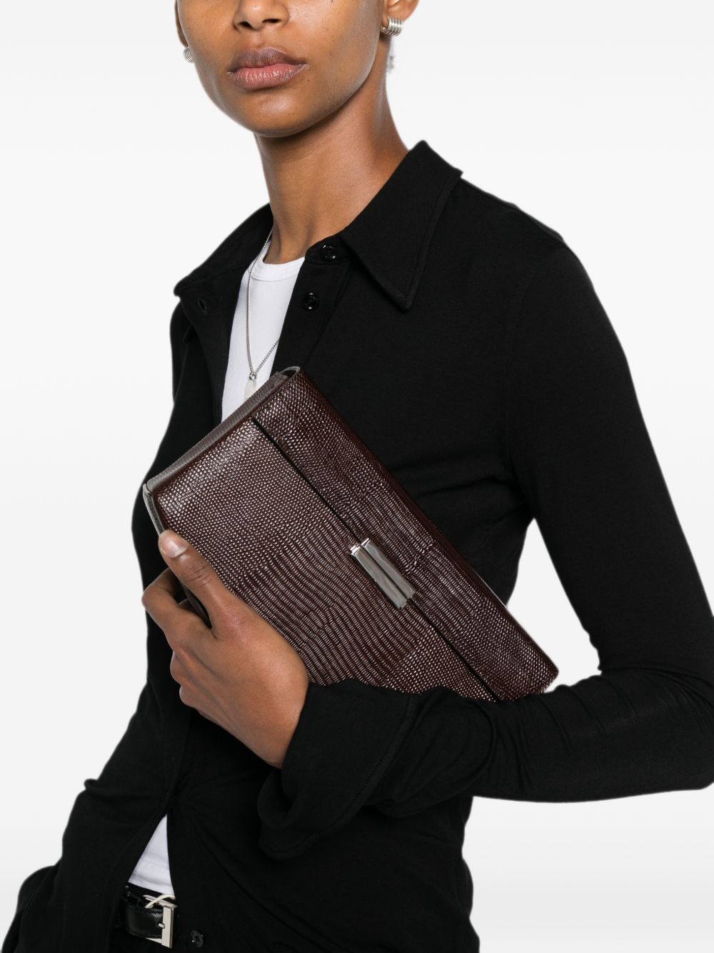 Toteme Women Clip Leather Shoulder Bag