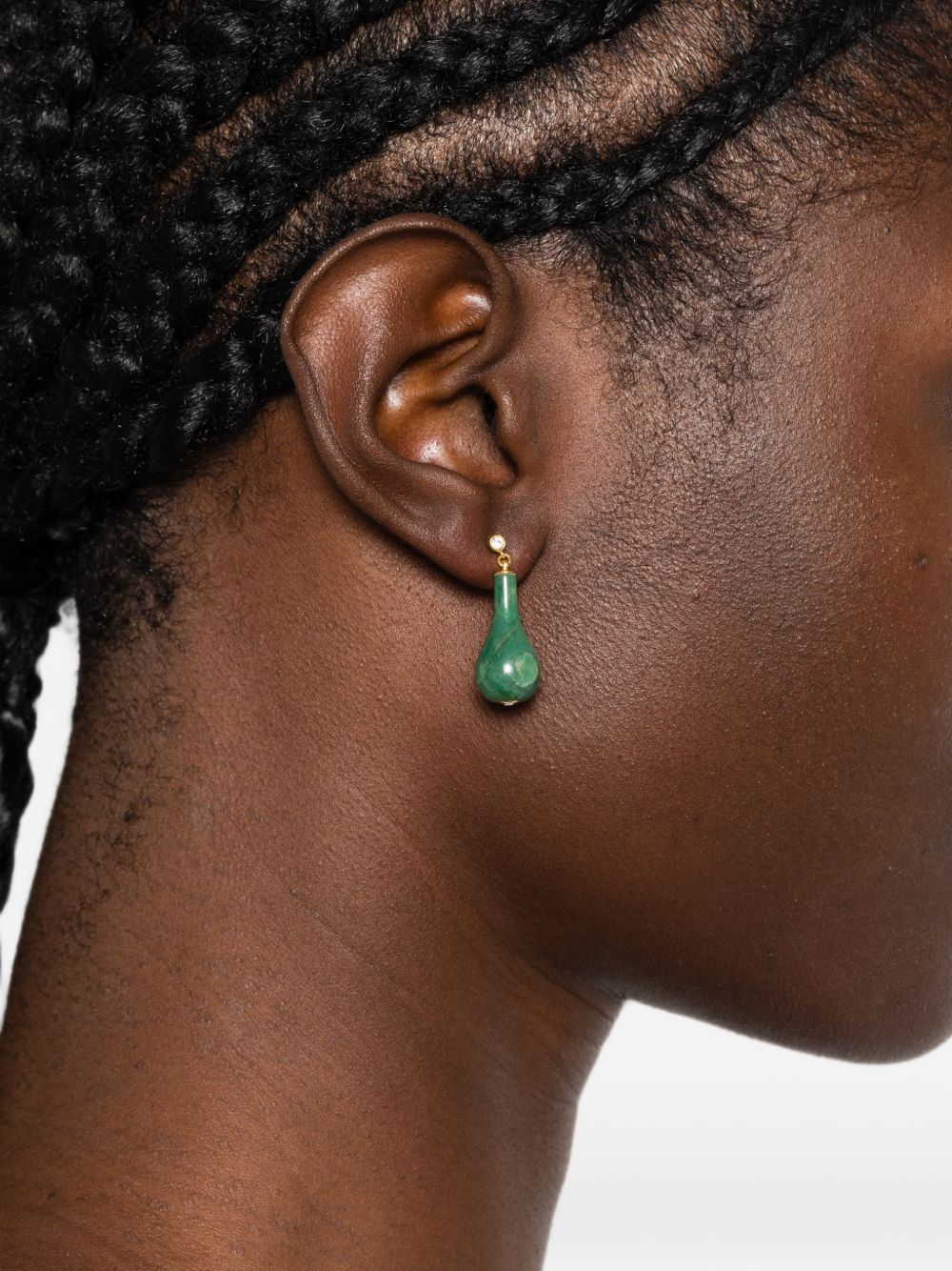 Toteme Women Jade Drop Earrings