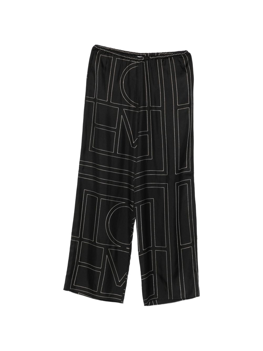 Toteme Women Monogram Silk Pajama Trousers