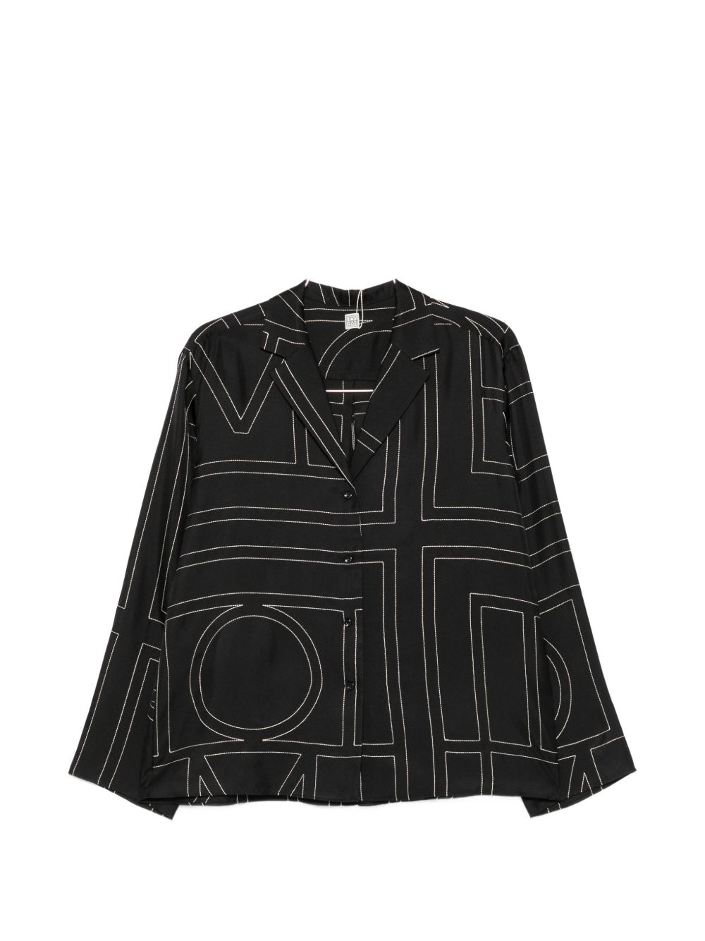 Toteme Women Monogram Silk Pajama Shirt