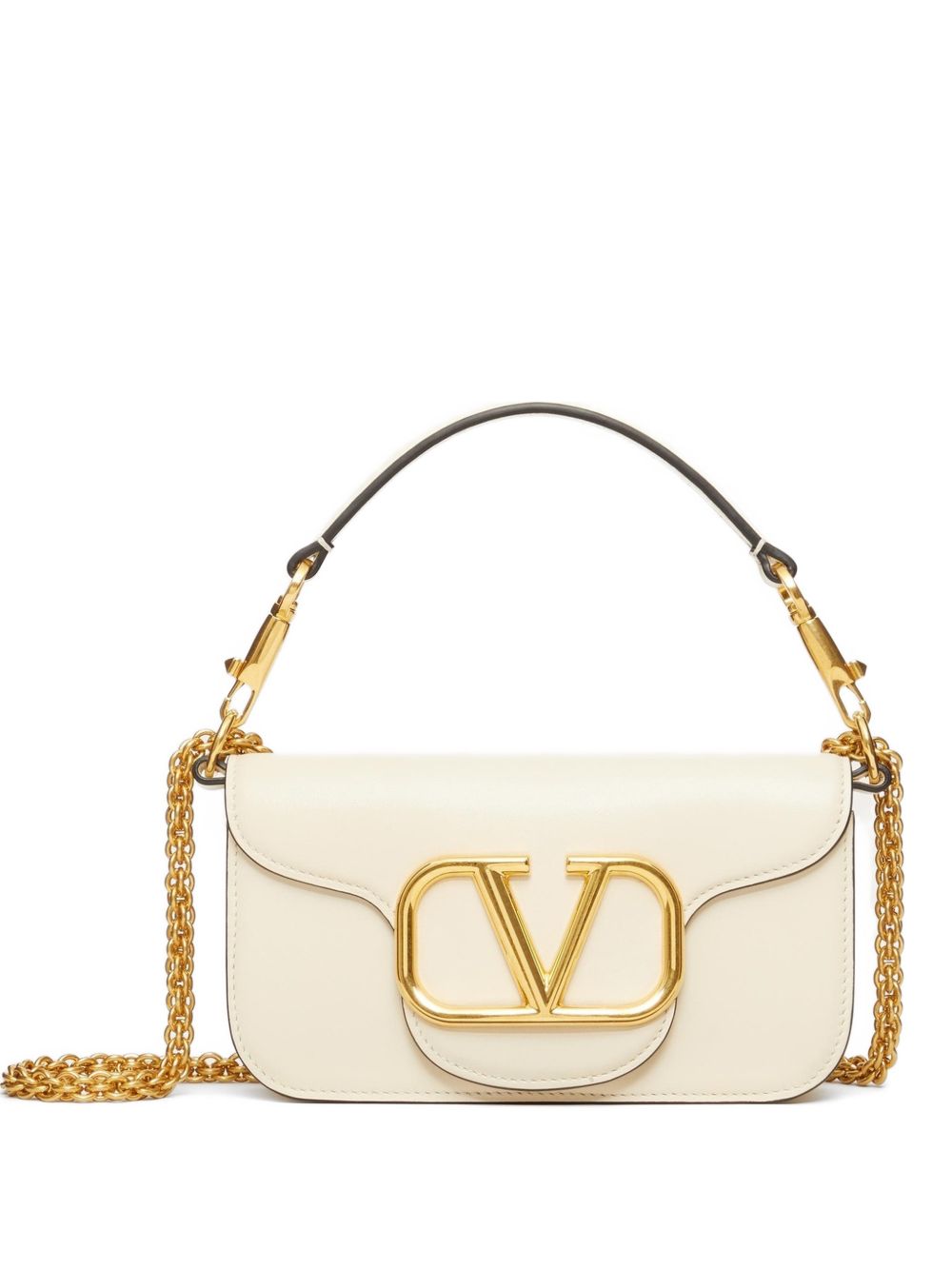 Valentino Garavani Women Locò Small Leather Shoulder Bag