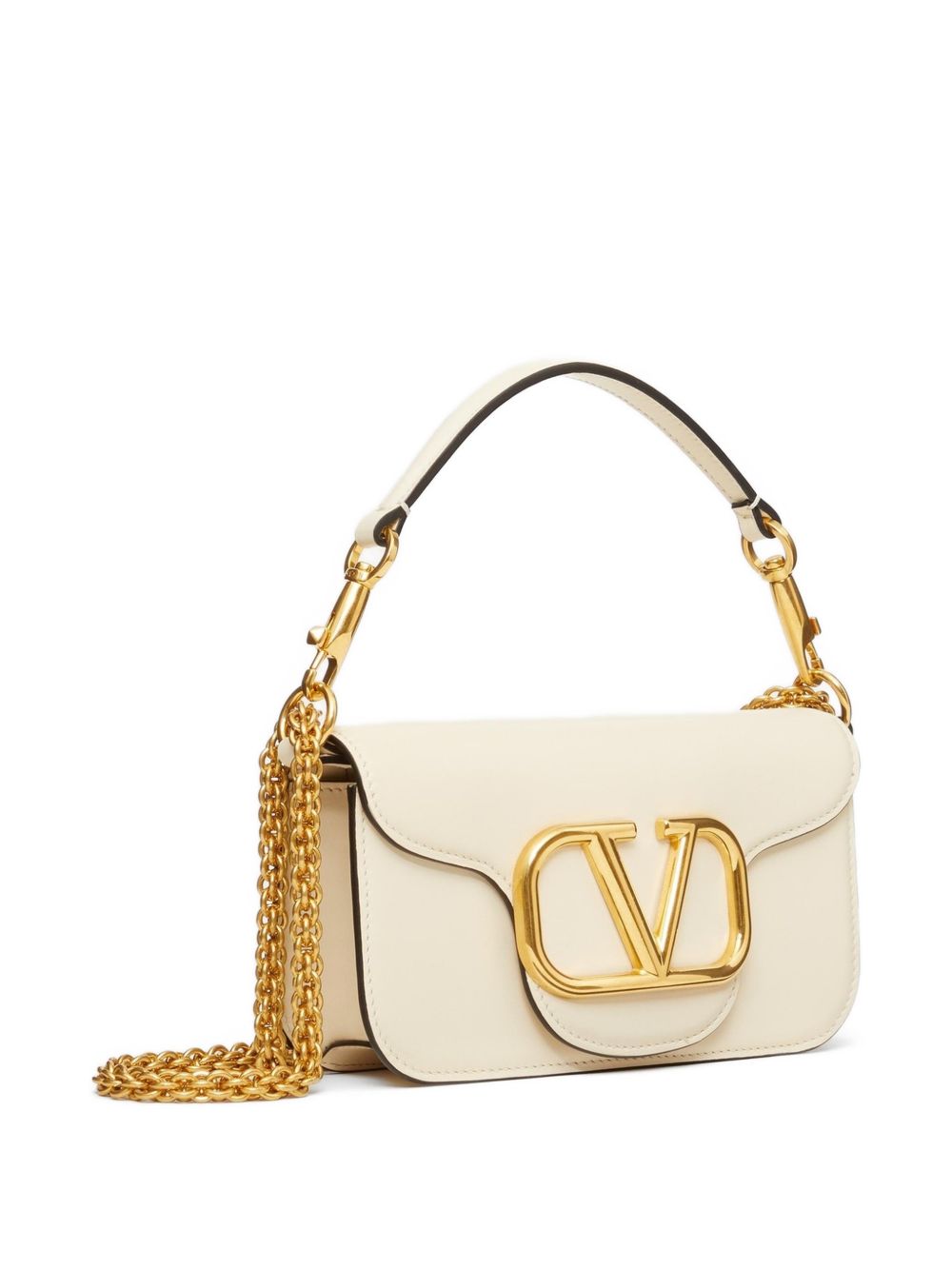 Valentino Garavani Women Locò Small Leather Shoulder Bag