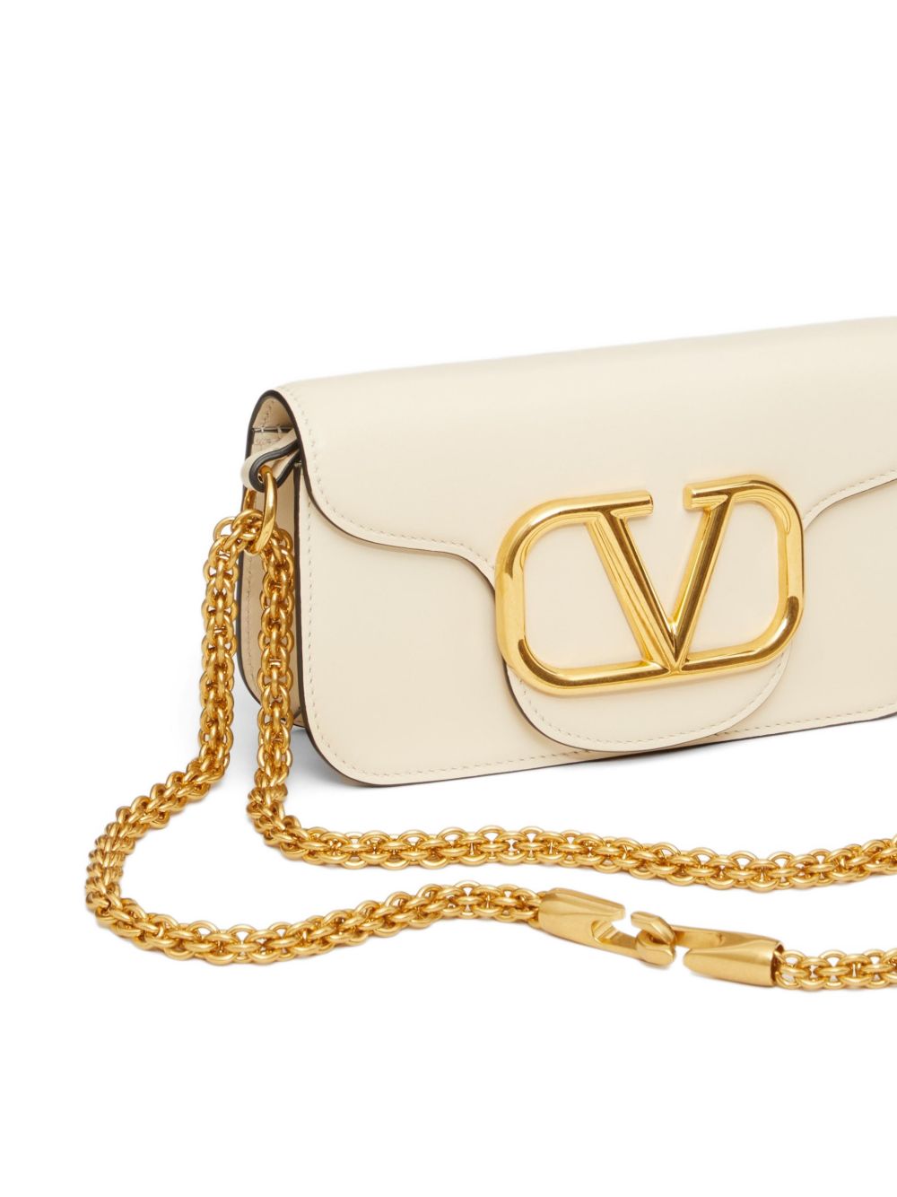 Valentino Garavani Women Locò Small Leather Shoulder Bag