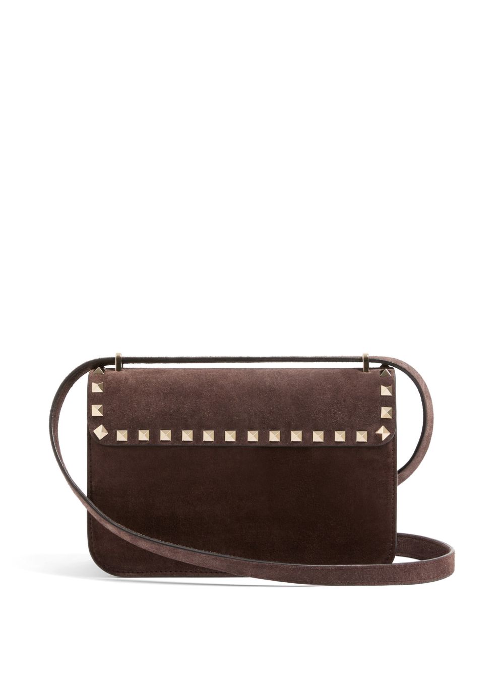 Valentino Garavani Women Rockstud Suede Leather Shoulder Bag