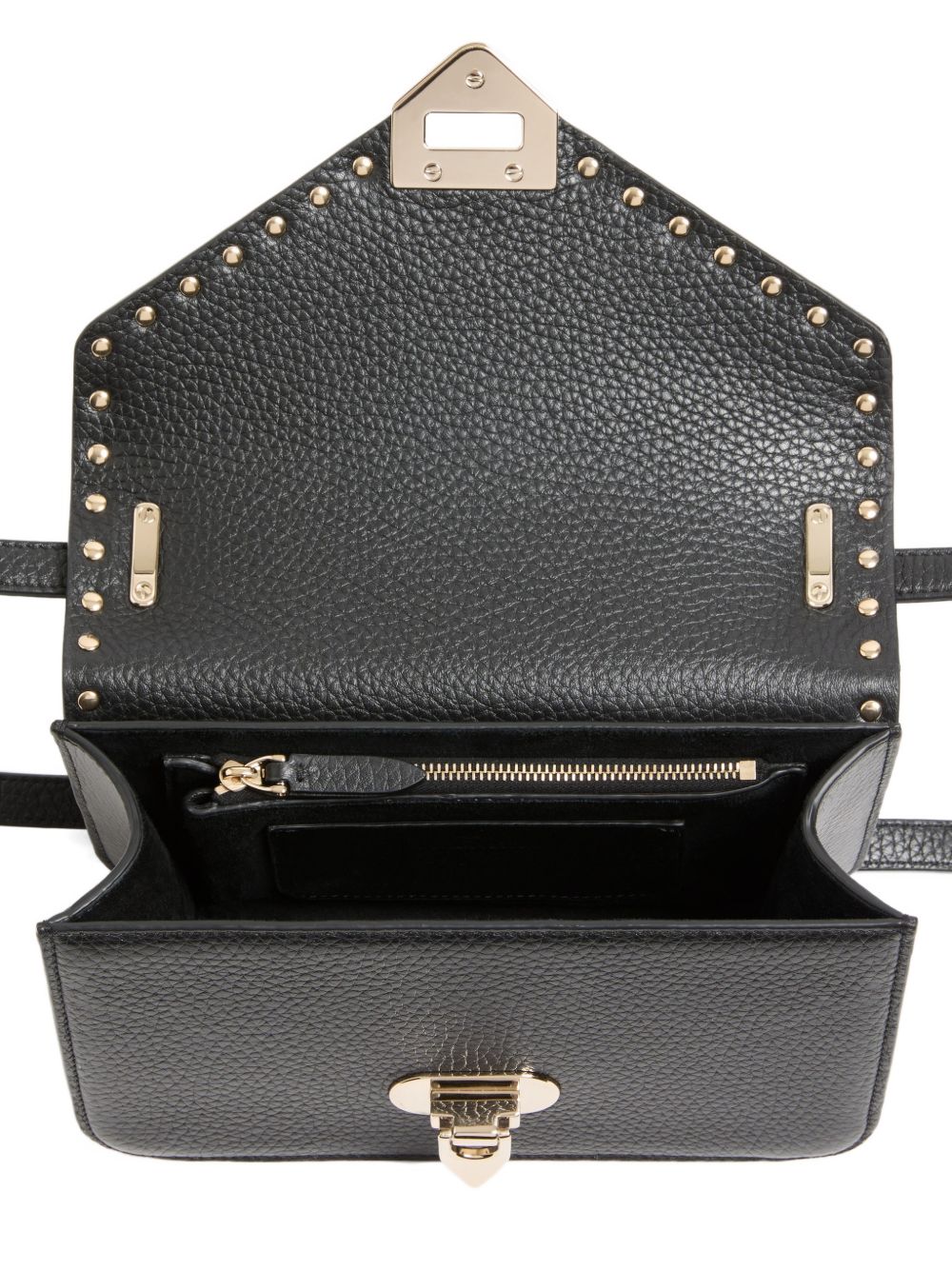 Valentino Garavani Women Rockstud Suede Leather Shoulder Bag