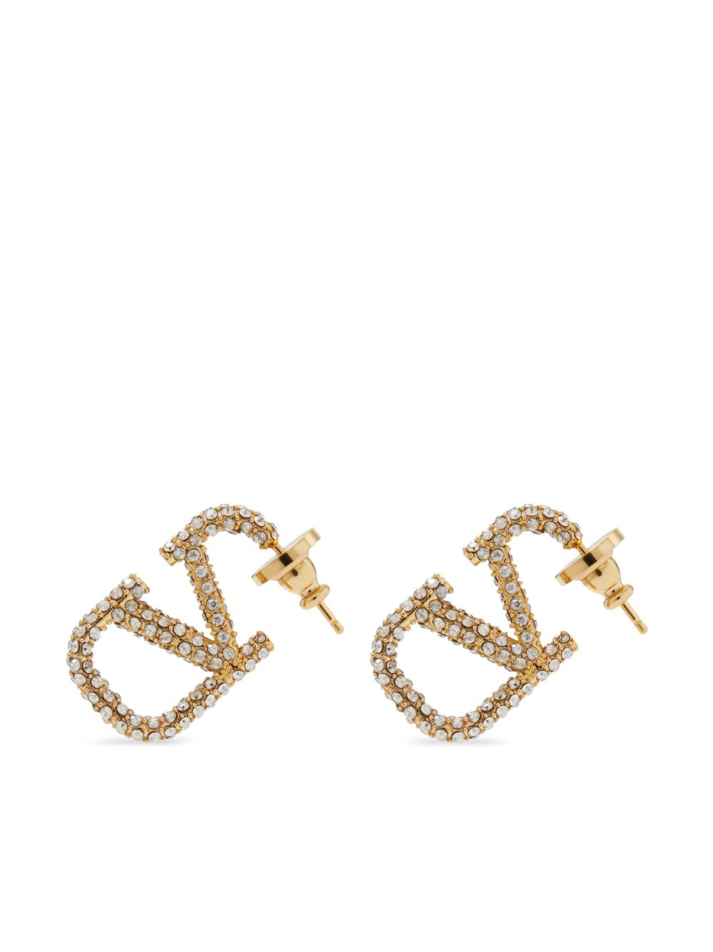 Valentino Garavani Women Vlogo Signature Strass Earrings