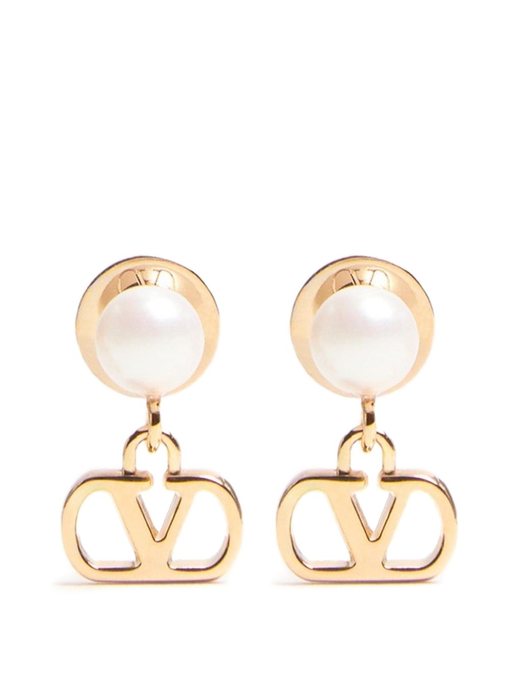 Valentino Garavani Women Vlogo Signature Pearl Earrings