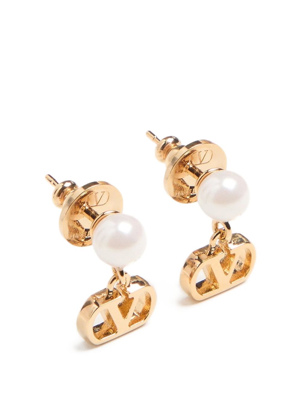 Valentino Garavani Women Vlogo Signature Pearl Earrings