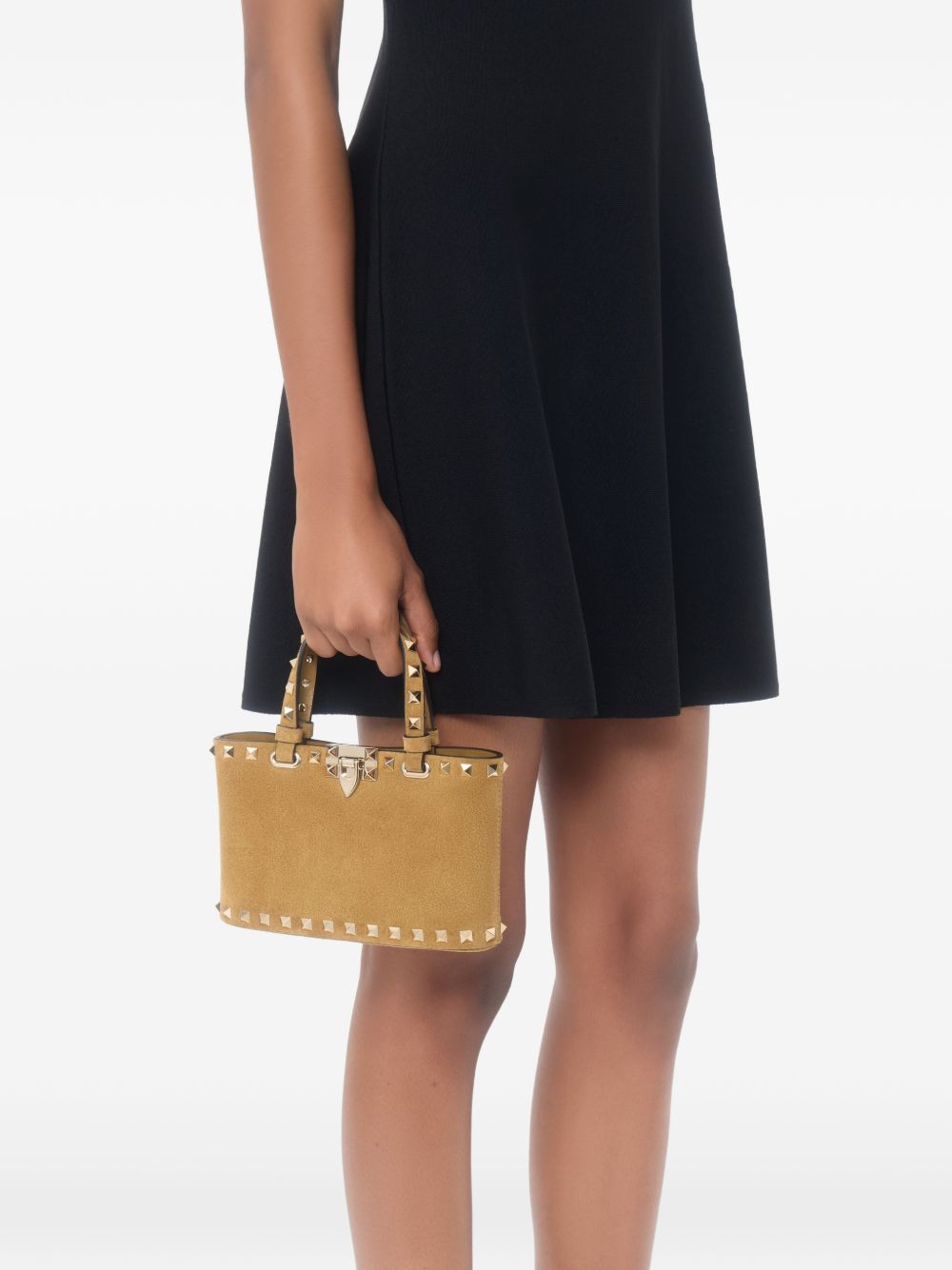 Valentino Garavani Women Rockstud Suede Leather Mini Bag