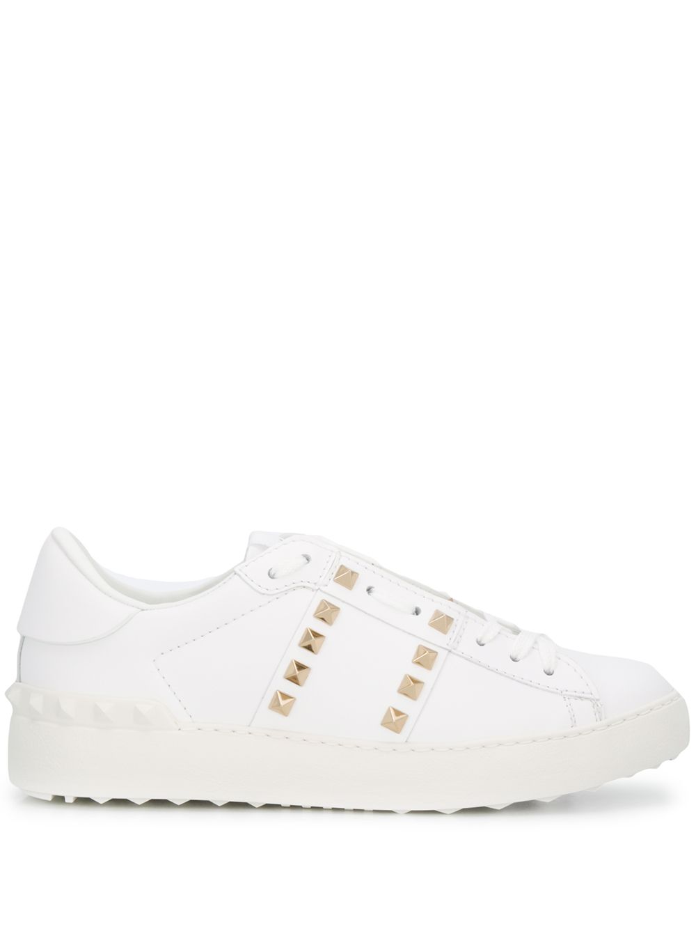 Valentino Garavani Women Rockstud Untitled Leather Sneakers