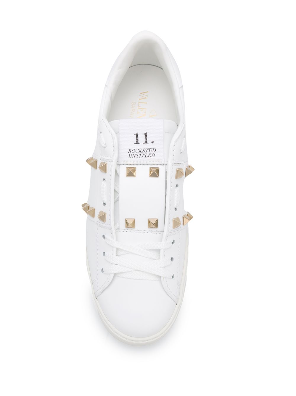 Valentino Garavani Women Rockstud Untitled Leather Sneakers