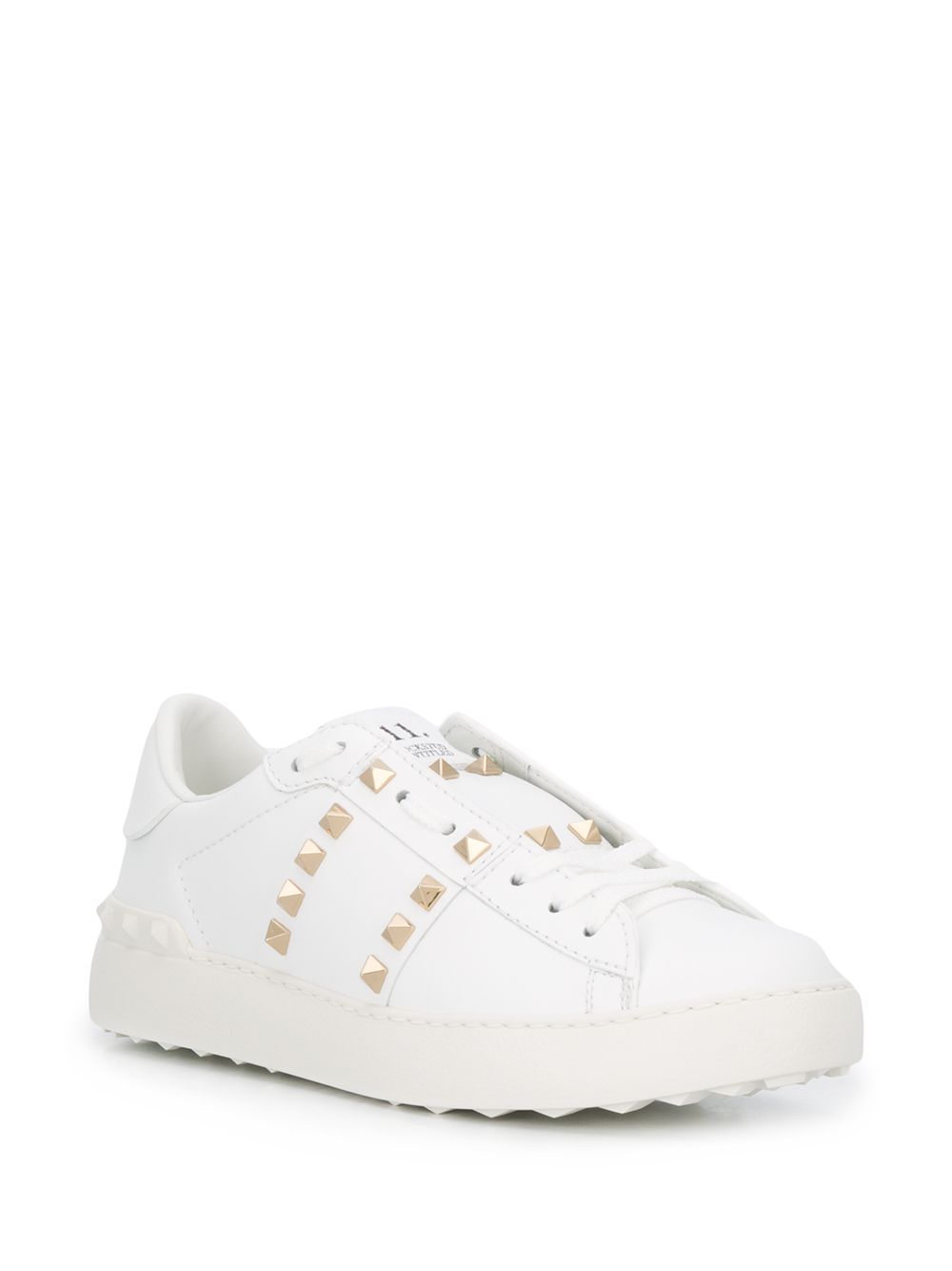 Valentino Garavani Women Rockstud Untitled Leather Sneakers