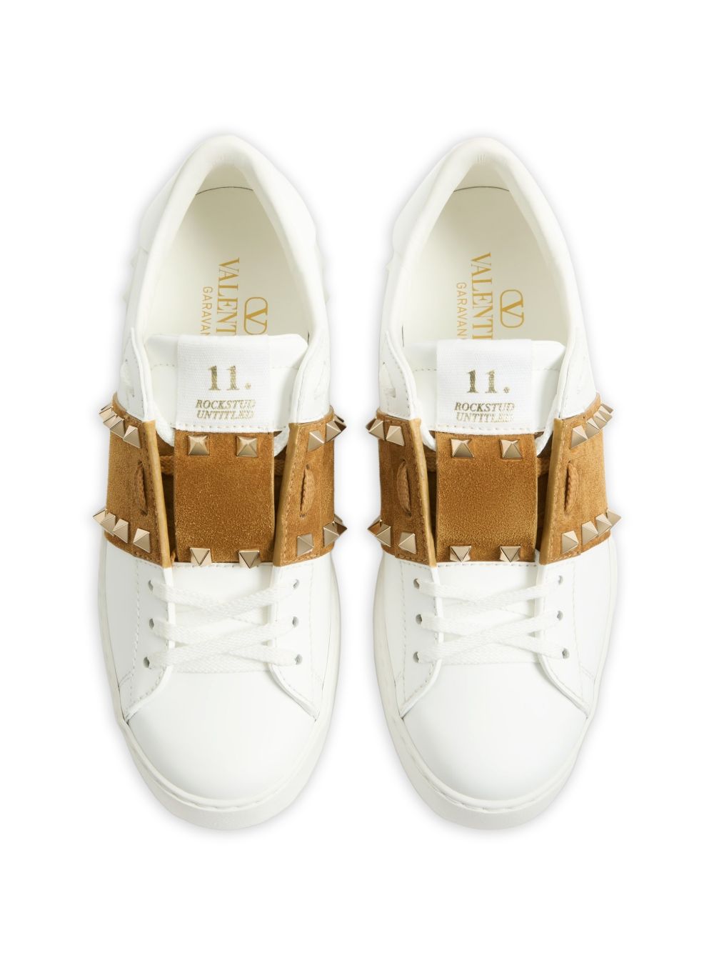 Valentino Garavani Women Rockstud Untitled Leather Sneakers