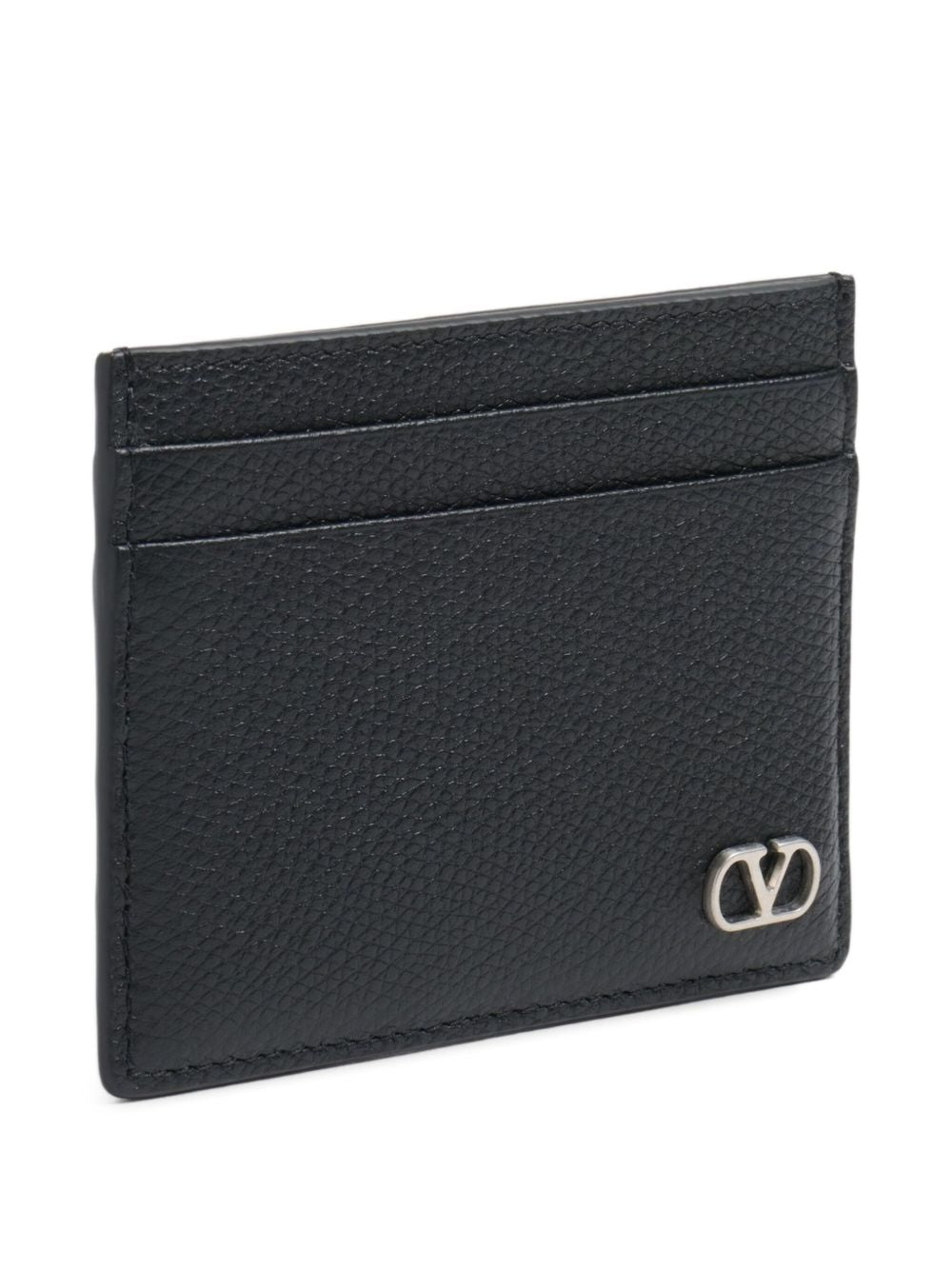 Valentino Garavani Men Vlogo Signature Leather Card Case