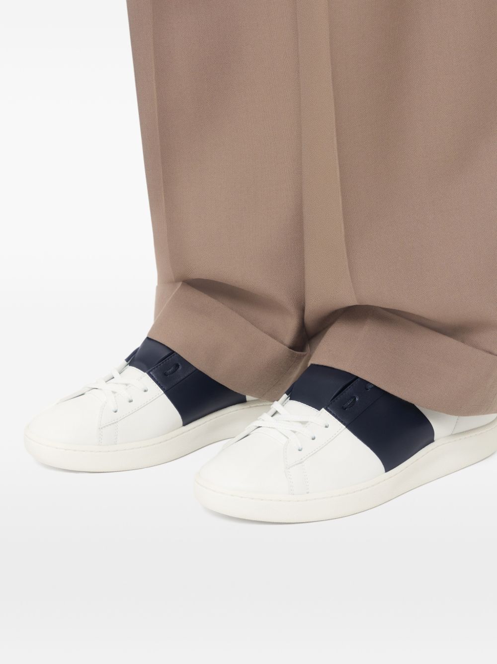 Valentino Garavani Men Open Royco Leather Sneakers