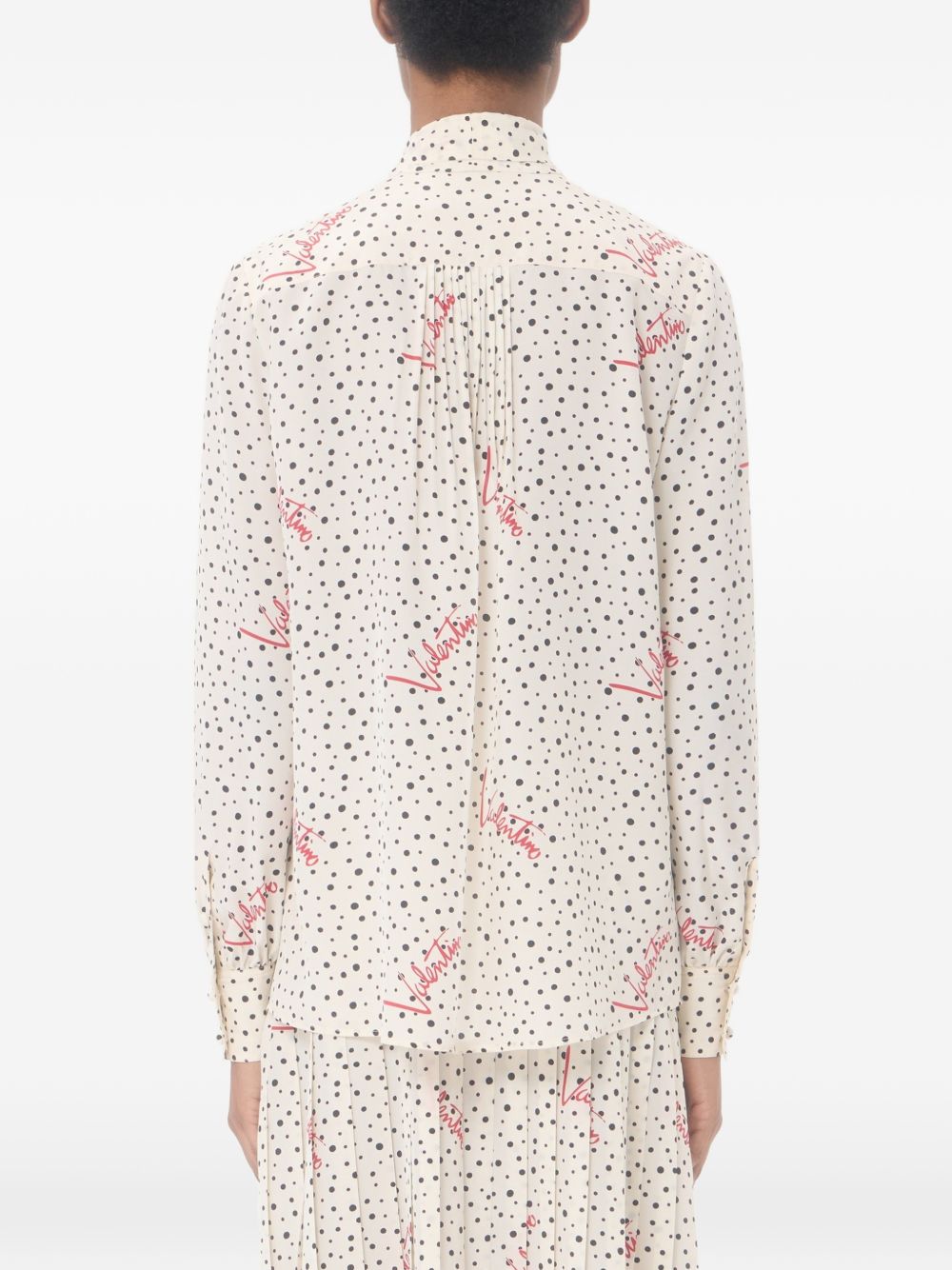 Valentino Women Printed Silk Shirt