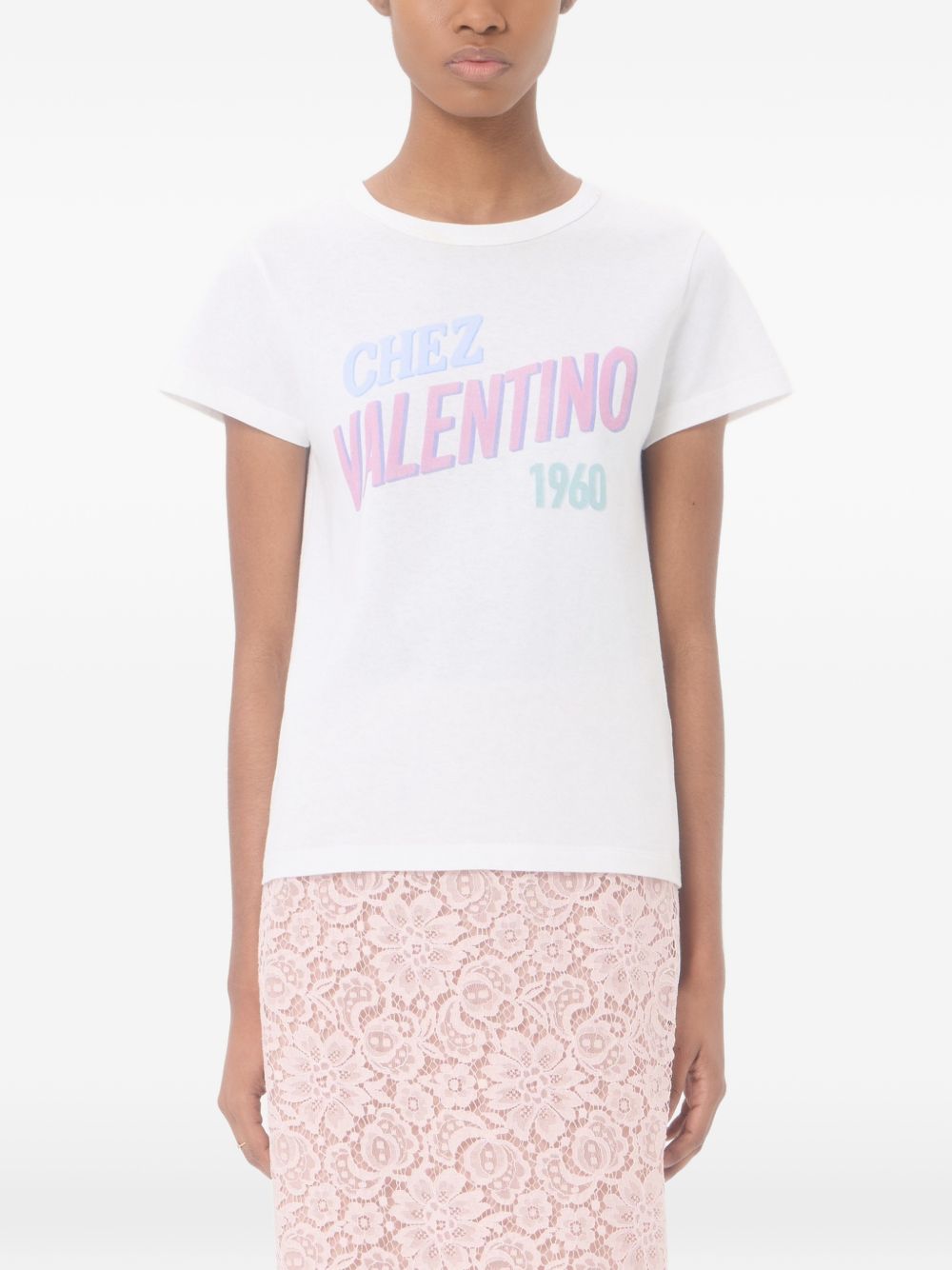 Valentino Women Chez Valentino Cotton T-Shirt