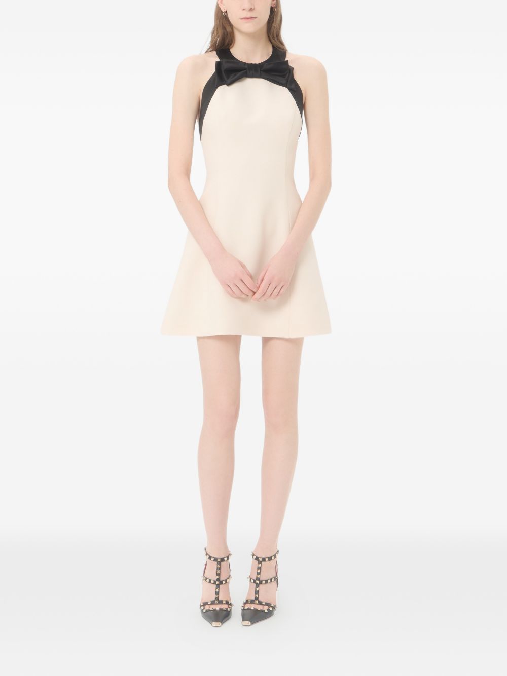 Valentino Women Wool And Silk Blend Mini Dress