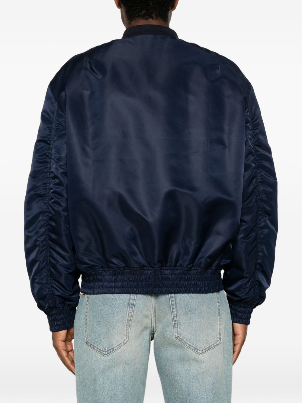 Valentino Men Vgold Nylon Bomber Jacket