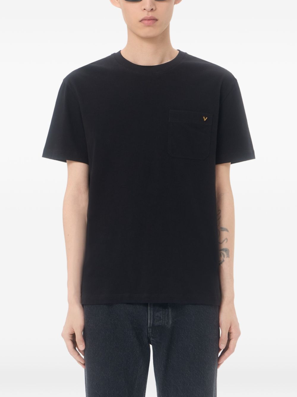 Valentino Men Vgold Cotton T-Shirt
