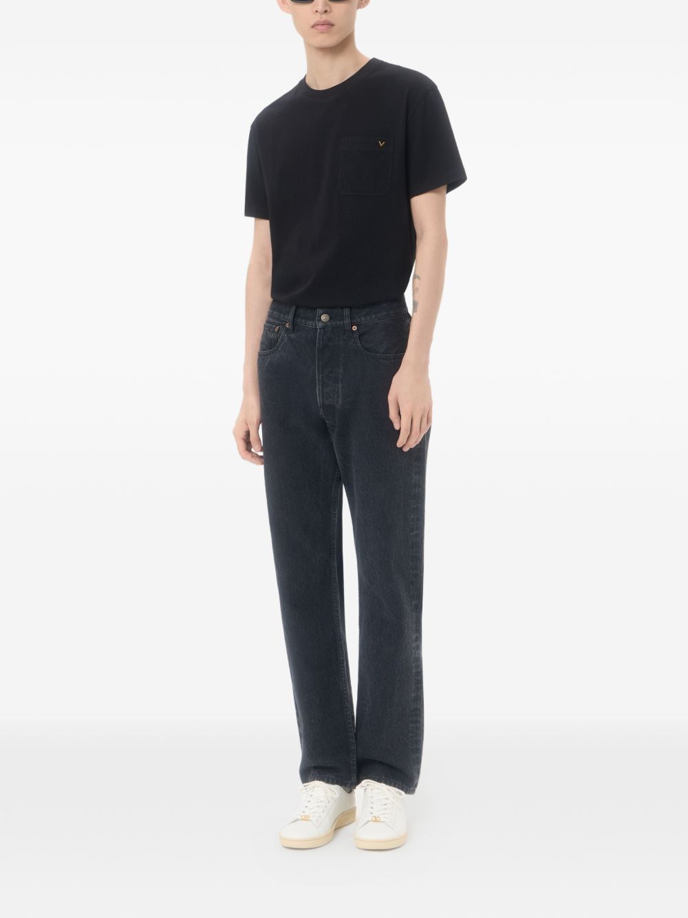 Valentino Men Vgold Cotton T-Shirt