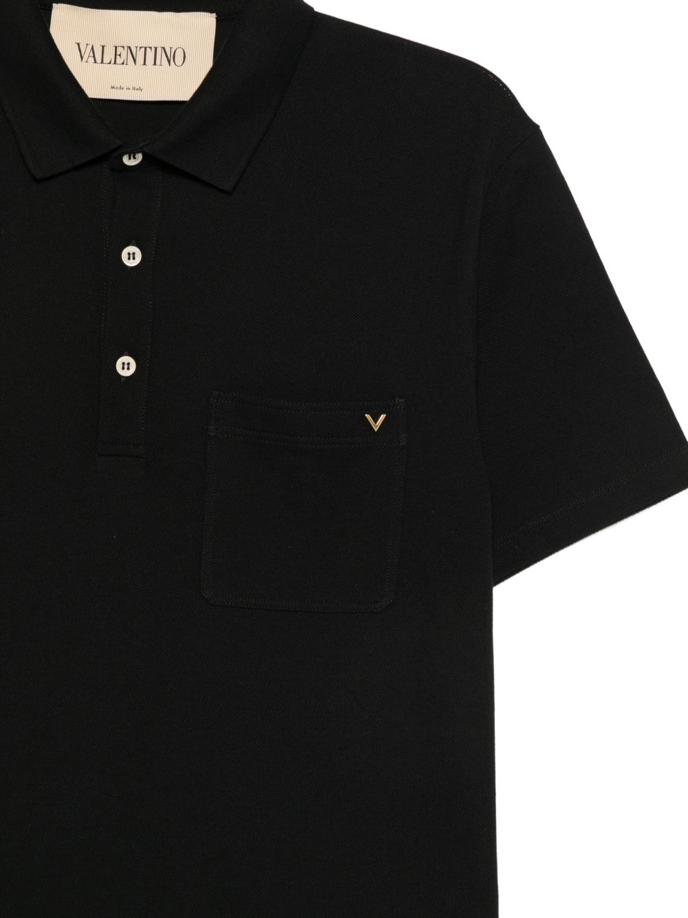 Valentino Men Vgold Cotton Polo Shirt