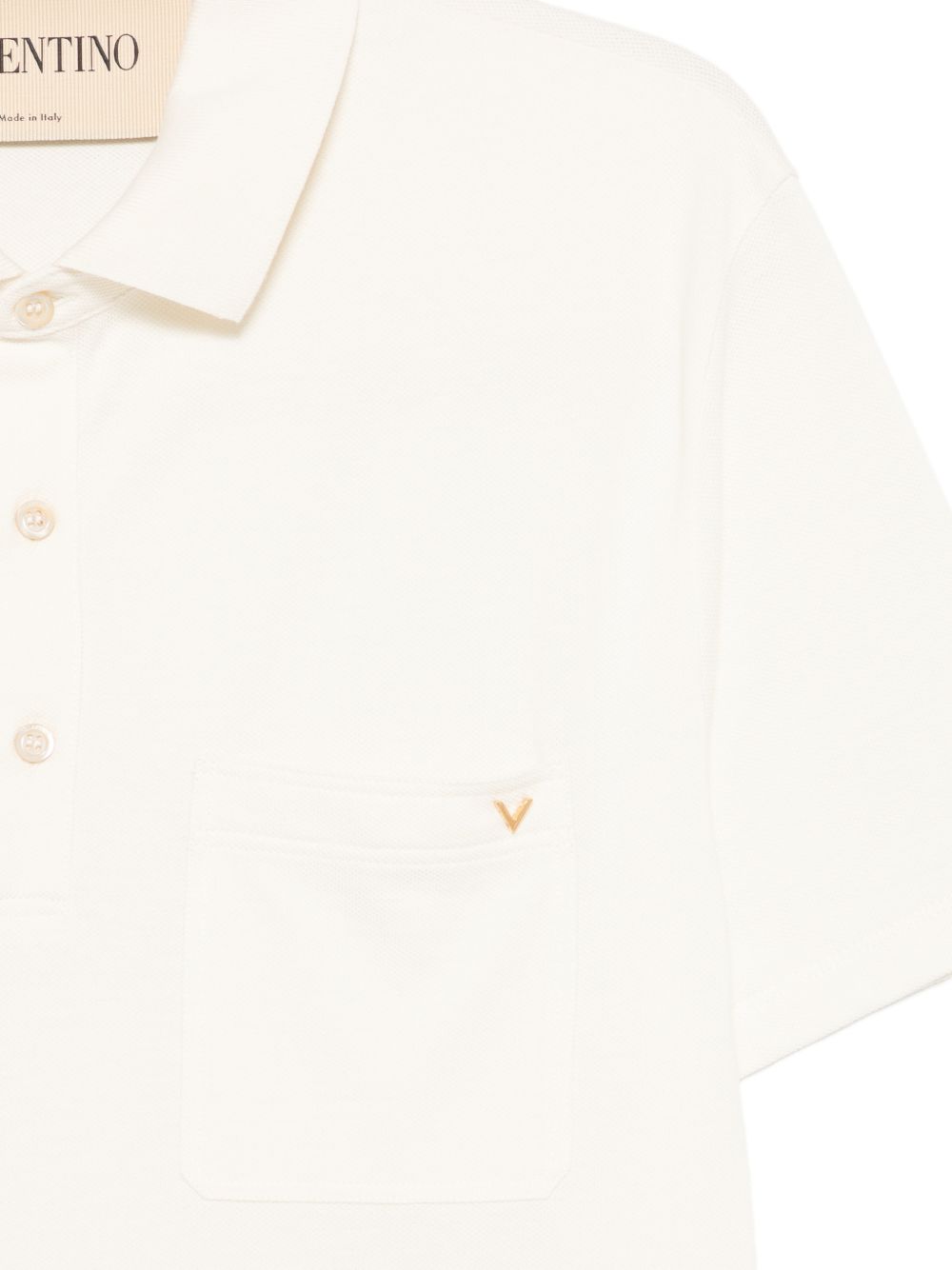 Valentino Men Vgold Cotton Polo Shirt