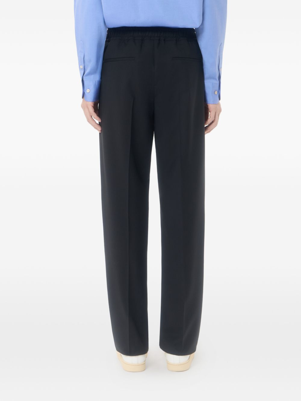 Valentino Men Vlogo Wool Trousers