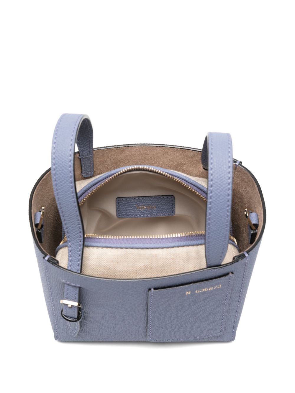 Valextra Women Nano Leather Bucket Bag