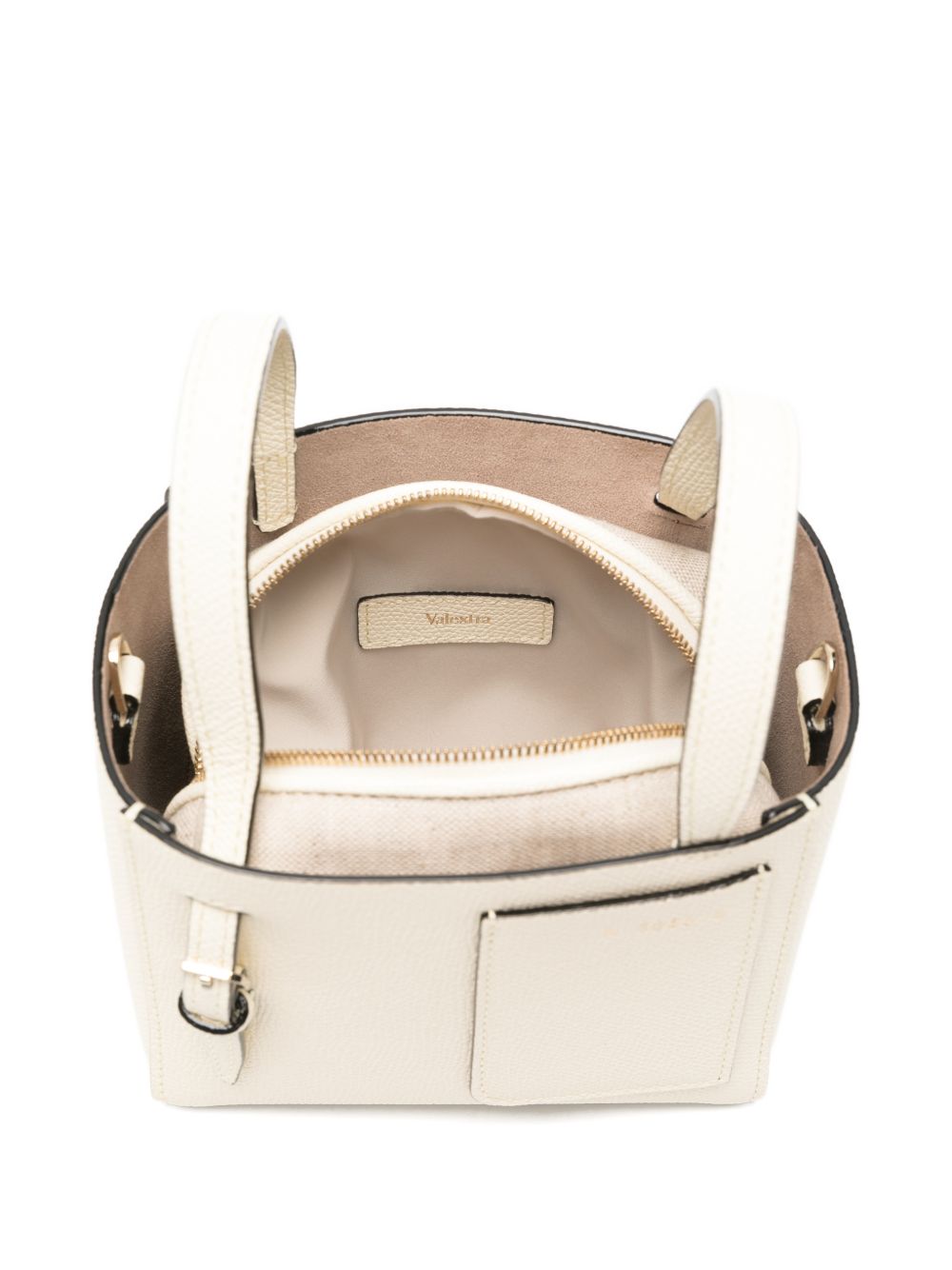 Valextra Women Nano Leather Bucket Bag