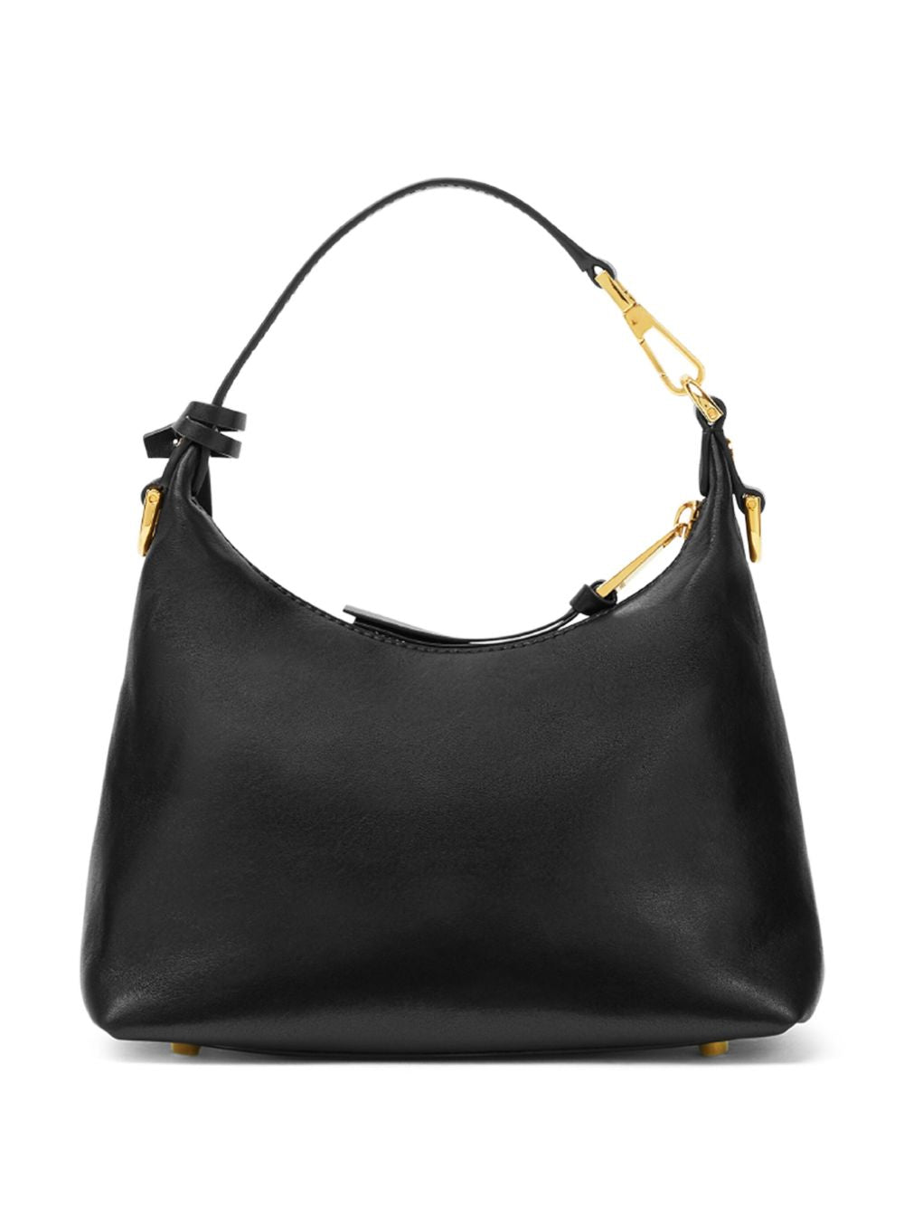 Versace Women Versace Tag Leather Hobo Bag