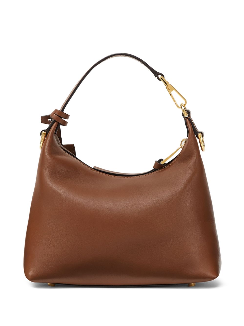 Versace Women Versace Tag Leather Hobo Bag