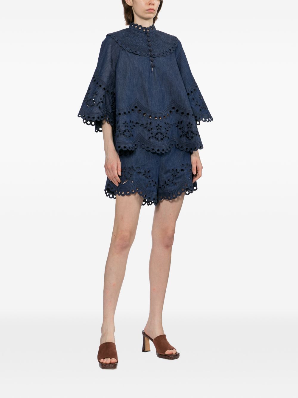 Zimmermann Women Mahon Denim Top