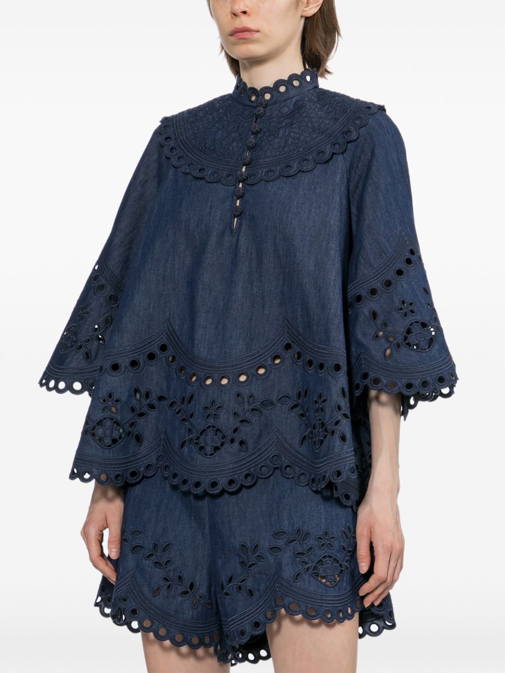 Zimmermann Women Mahon Denim Top