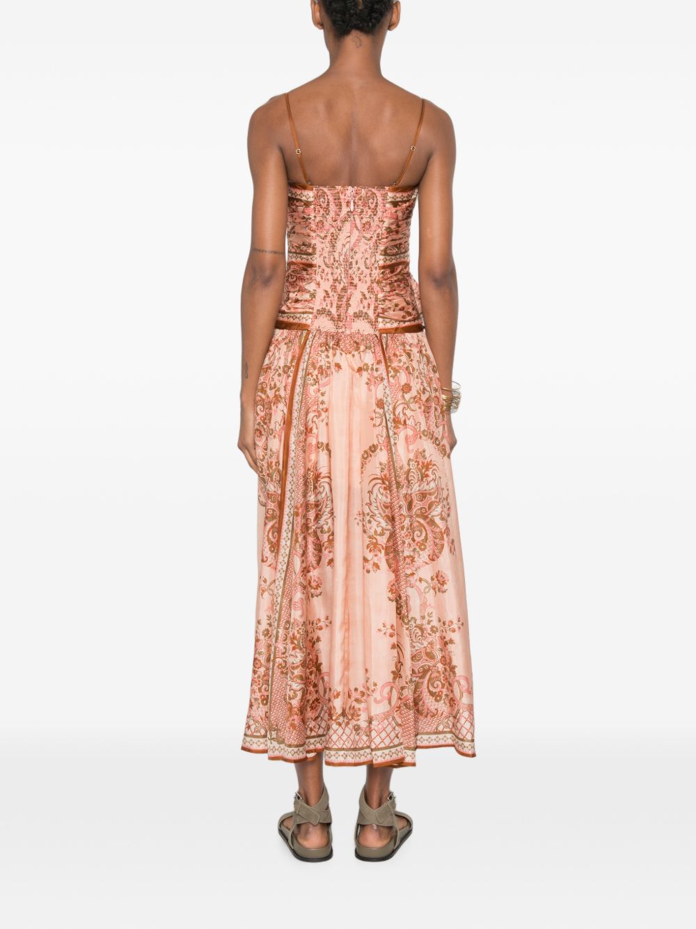 Zimmermann Women Aster Printed Silk Long Dress