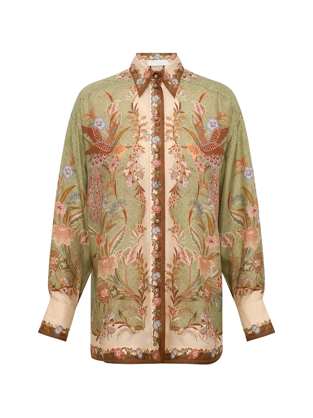 Zimmermann Women Indra Printed Silk Shirt