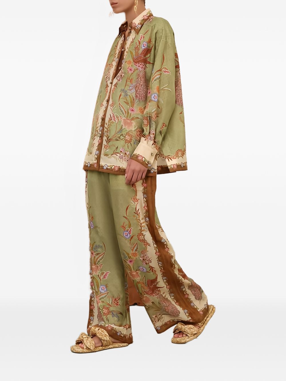 Zimmermann Women Indra Printed Silk Shirt