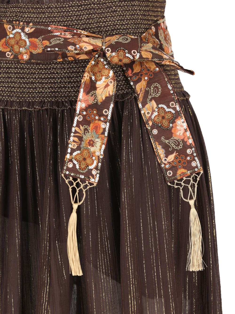Zimmermann Women Aster Cotton And Silk Midi Skirt