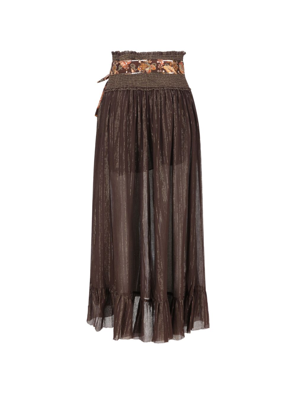 Zimmermann Women Aster Cotton And Silk Midi Skirt