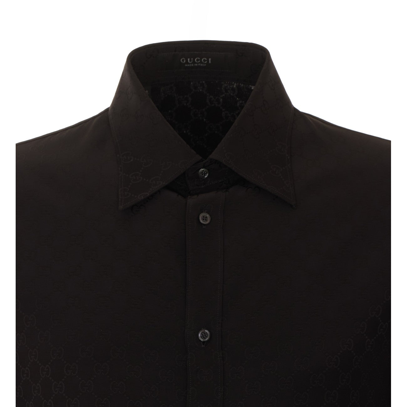 Gucci Men Gg Fluid Fabric Shirt