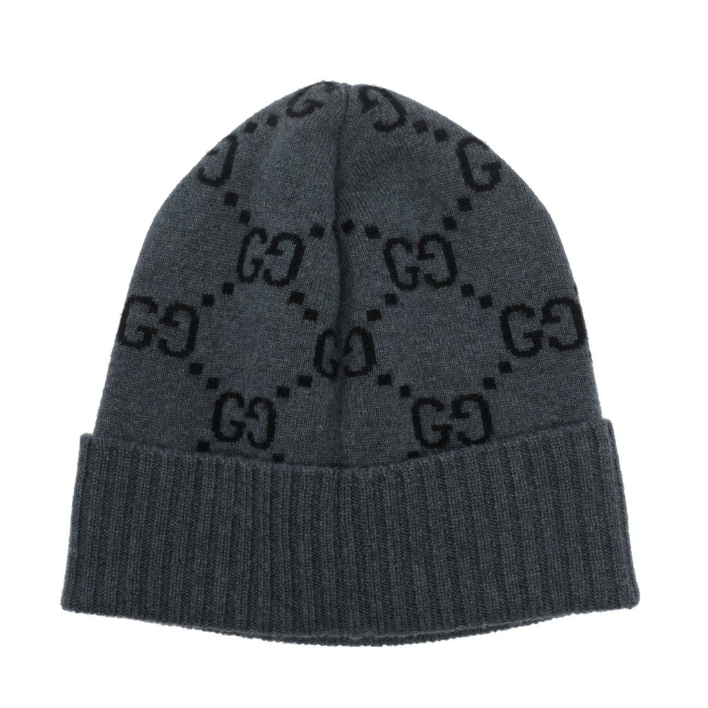 Gucci Men Gg Logo Beanie