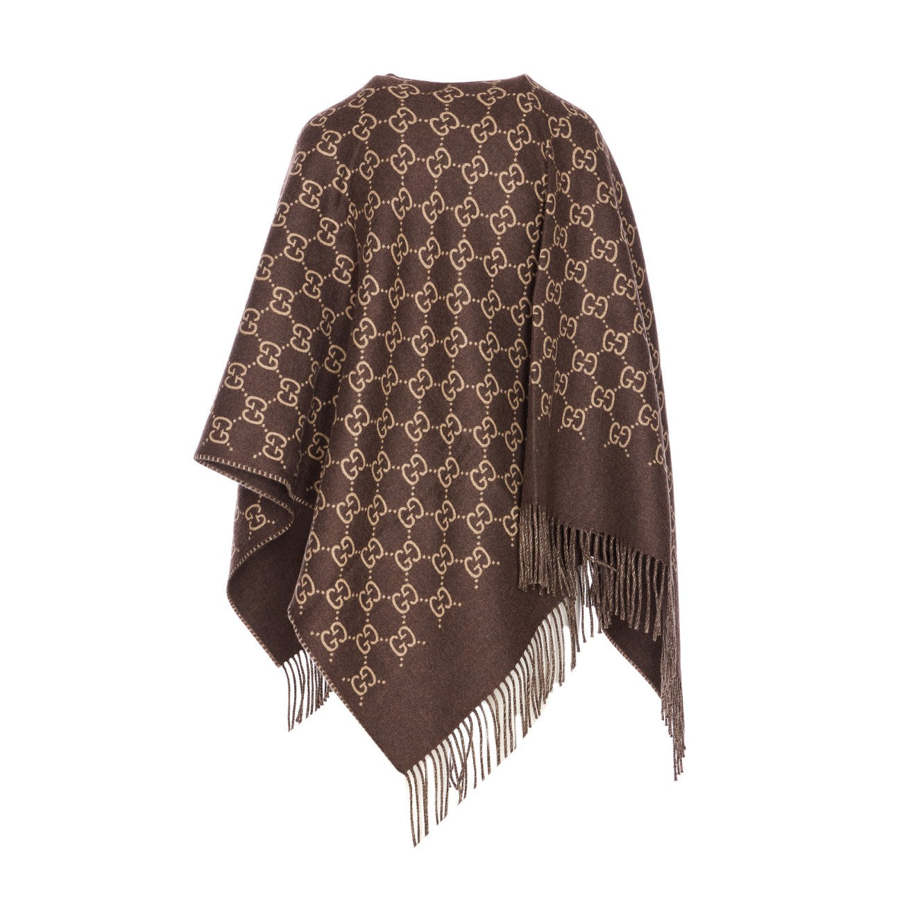 Gucci Women Gg Wool Jacquard Cape