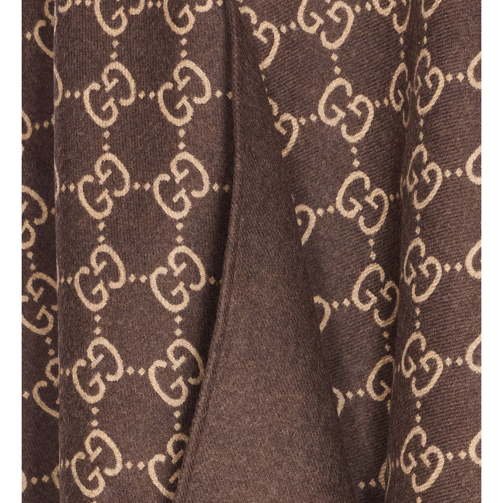 Gucci Women Gg Wool Jacquard Cape