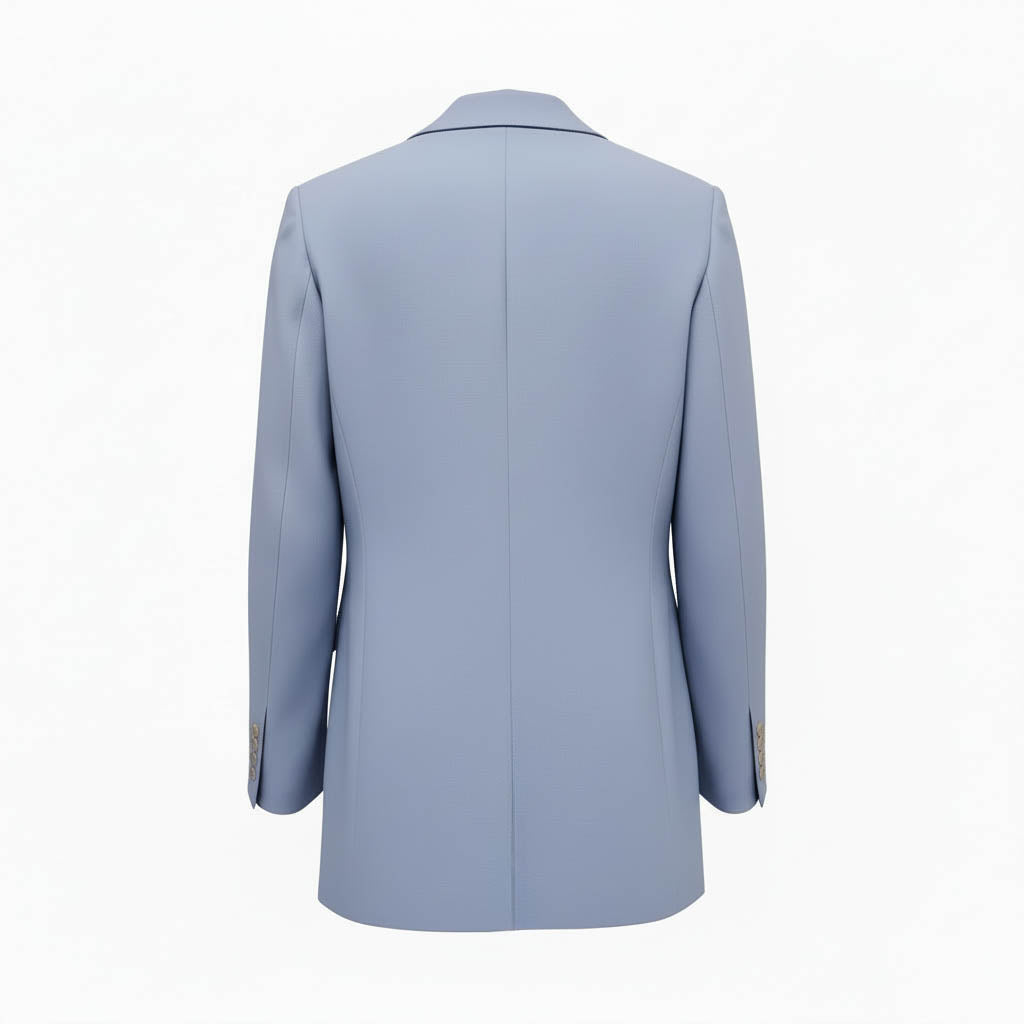 KHAITE BLUE OVERSIZED BLAZER - SIZE 0