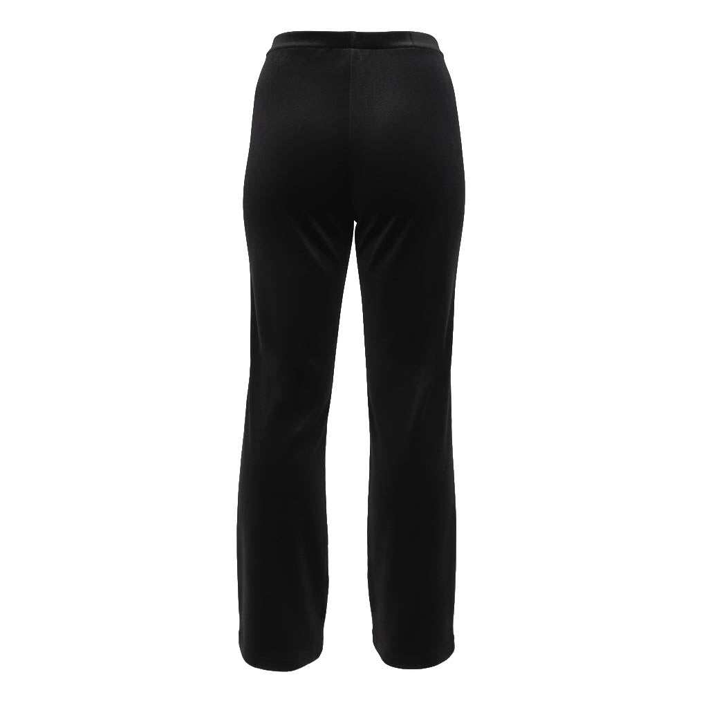 GUCCI VELOUR TROUSERS WITH GG CRYSTAL LOGO - SIZE M