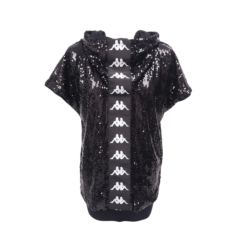 FAITH CONNEXION SEQUIN ZIP-UP SWEATSHIRT - SIZE S