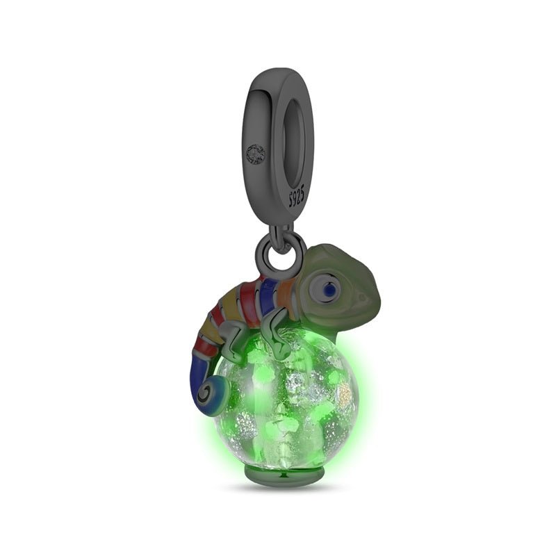 Glow in the Dark Luminous Chameleon Dangle Charm