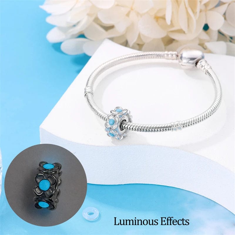 Glow in the Dark Luminous Spacer Daisies Charm